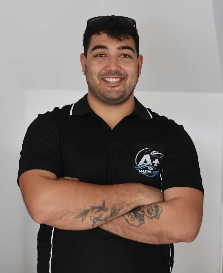 Angelo from A+ Marine Tech Gold Coast mobile marine mechanic